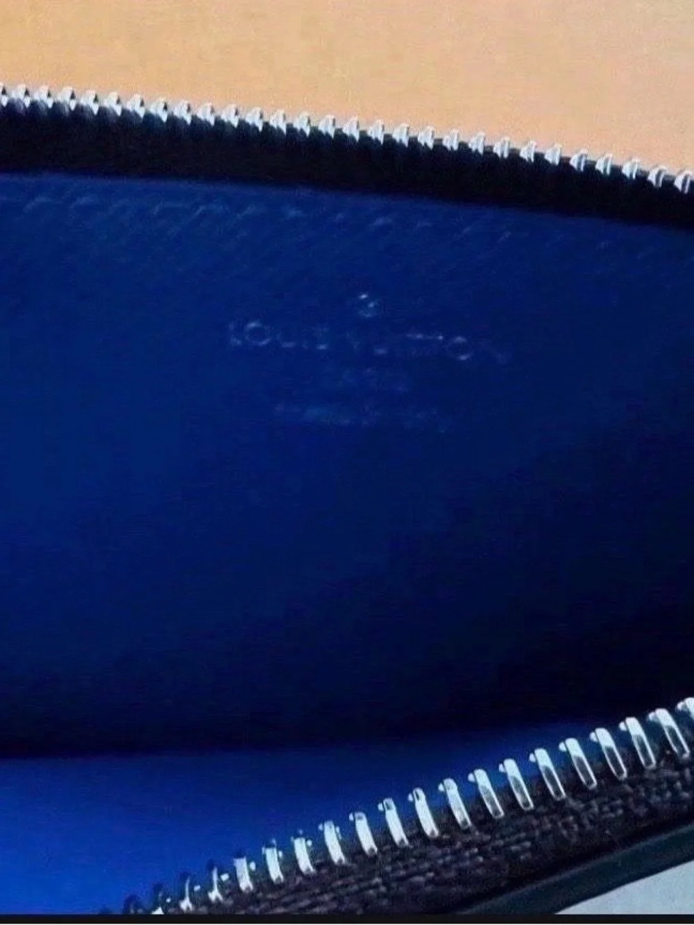 Louis Vuitton Blue Leather & Monogram Card Sleeve